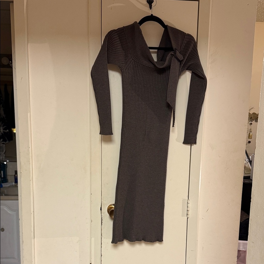 Jean Paul Gaultier Marsh Green Long Sleeve Dress